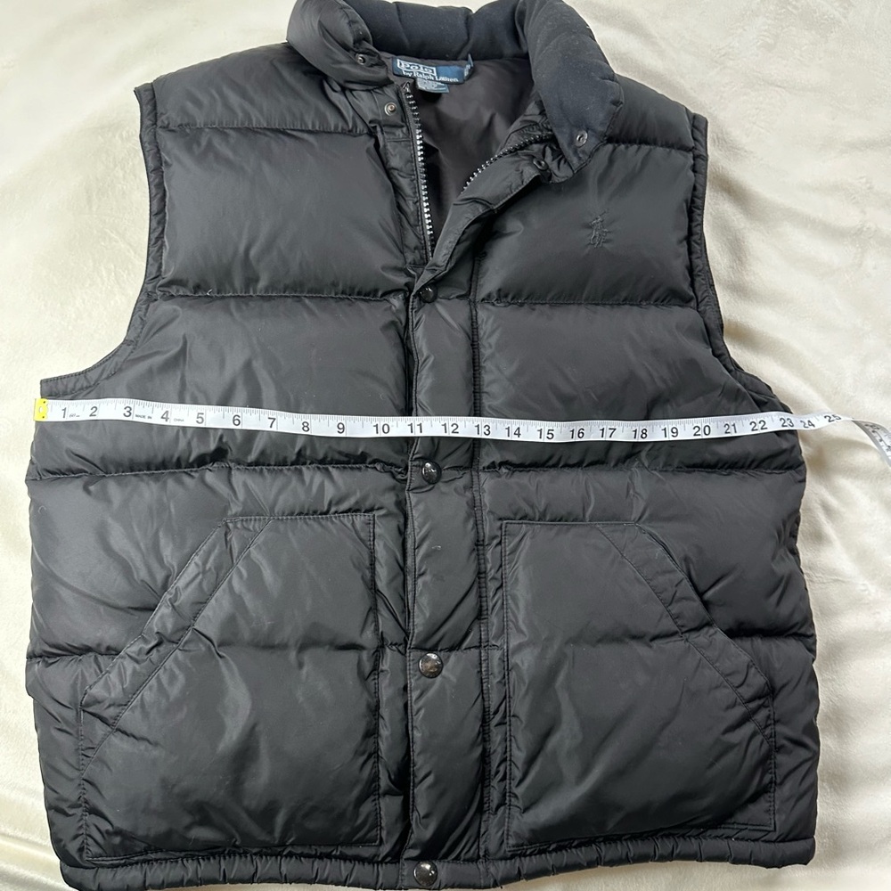 Ralph Lauren Men’s Large Puffer Vest Black - Picture 9 of 14